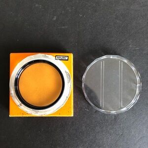 Milo 55mm Multi Coated Amber Glass Lens Filter Made in Japan Excellent
